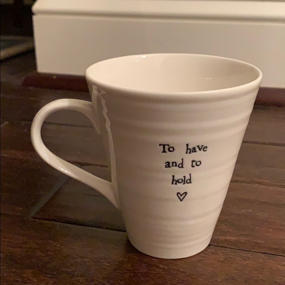 East of India To Have and To Hold Ceramic Mug EUC